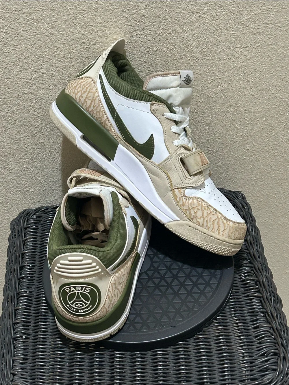 Size 12 Jordan Legacy 312 Low PSG Paris Saint-Germain FZ4358-100